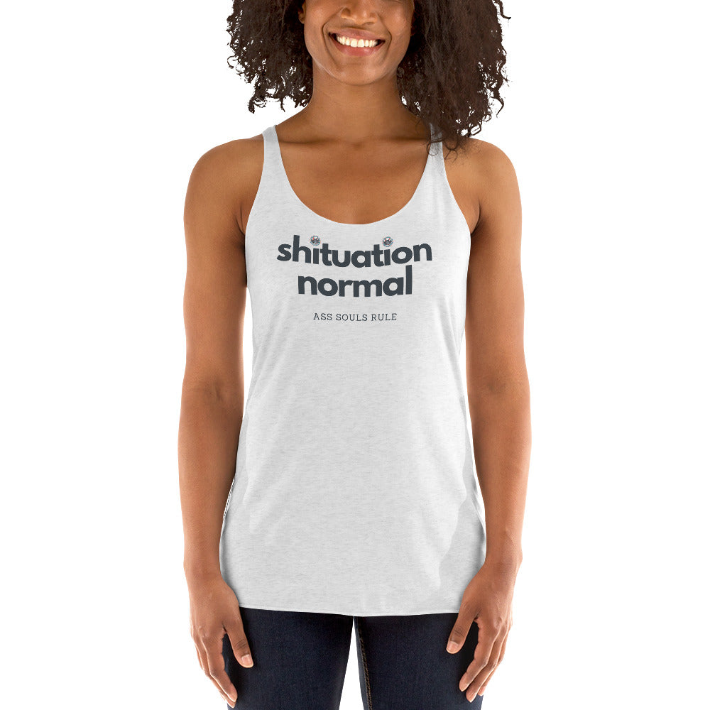 Shituational Normal women's racerback tank