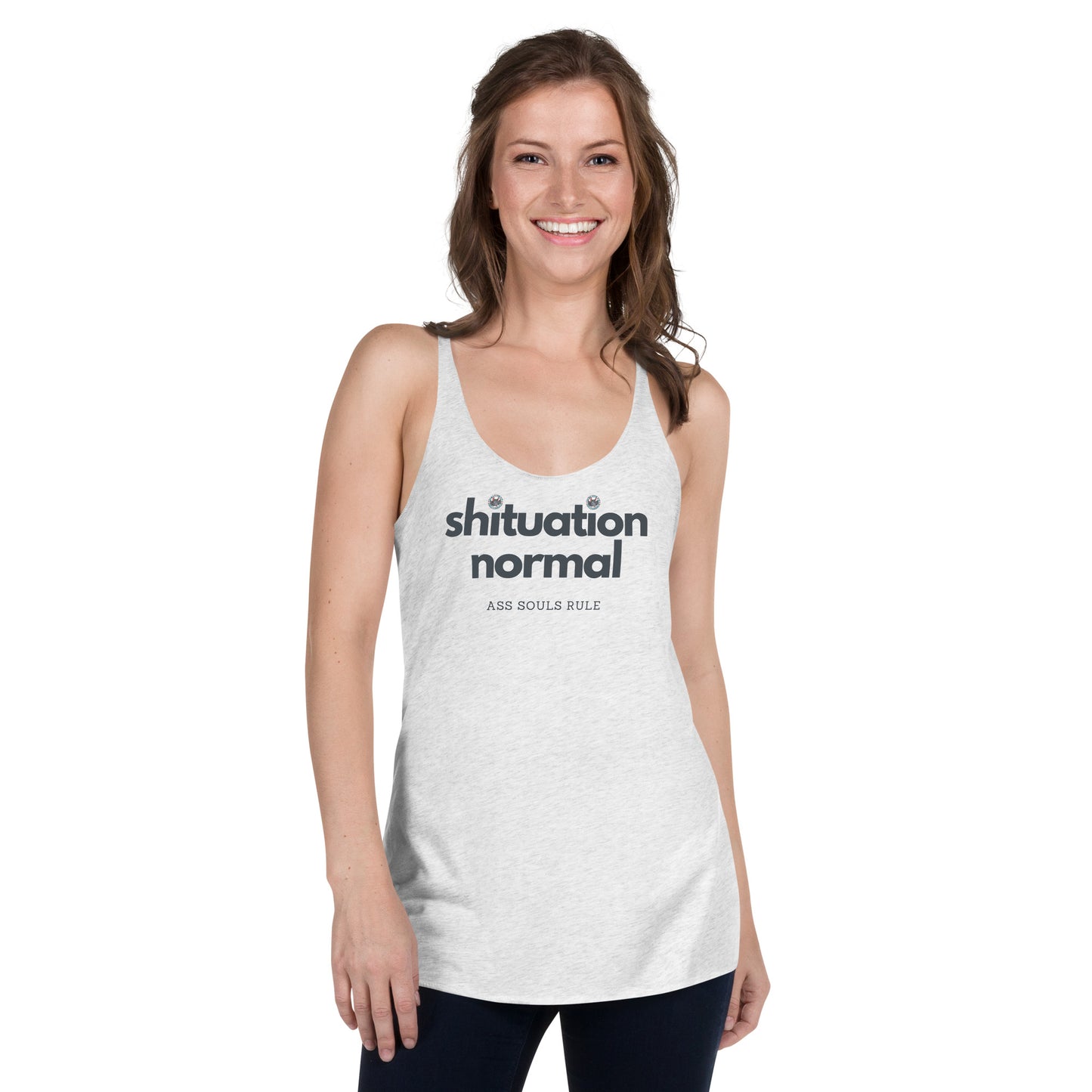 Shituational Normal women's racerback tank