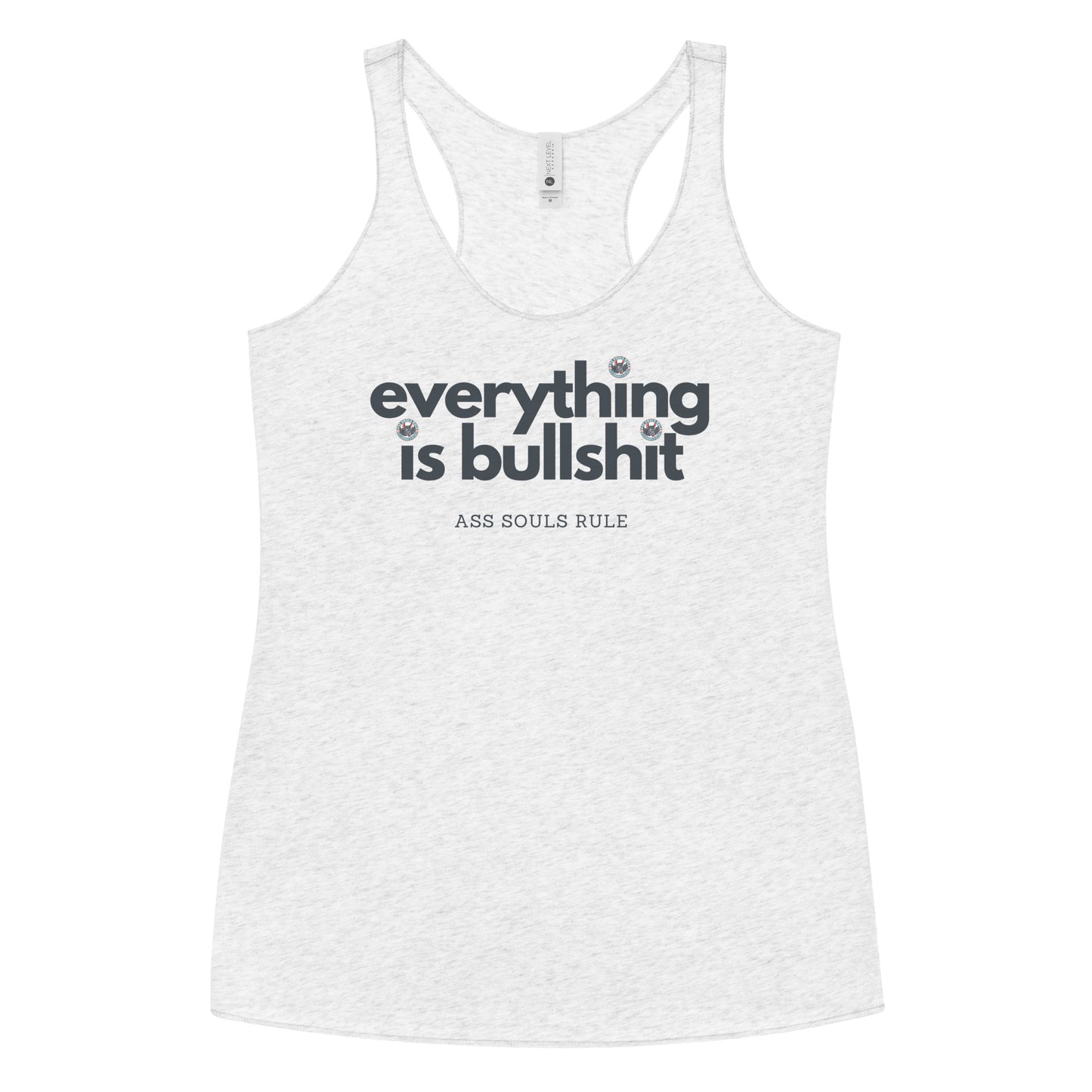 Everything is Bullshit women's racerback tank