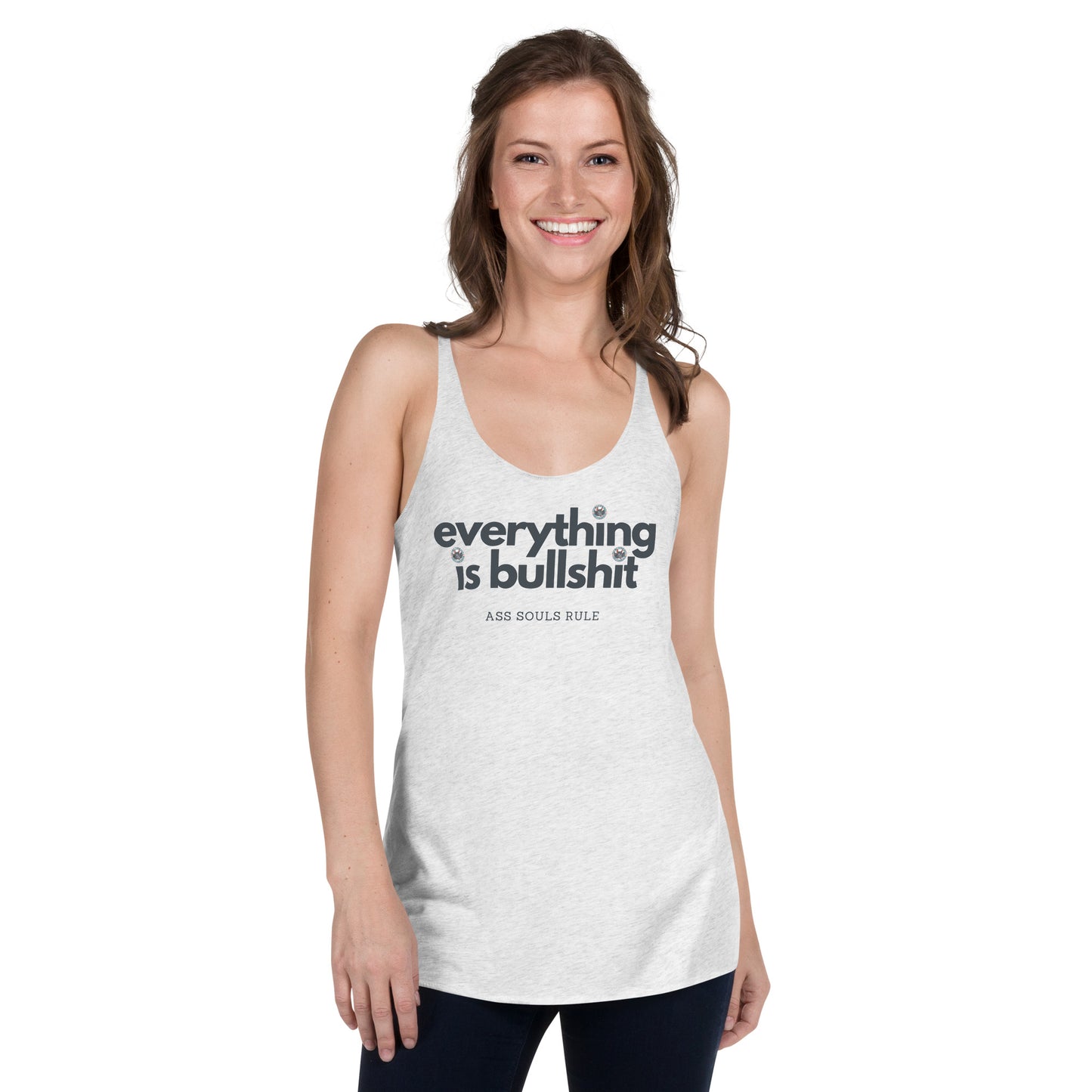 Everything is Bullshit women's racerback tank