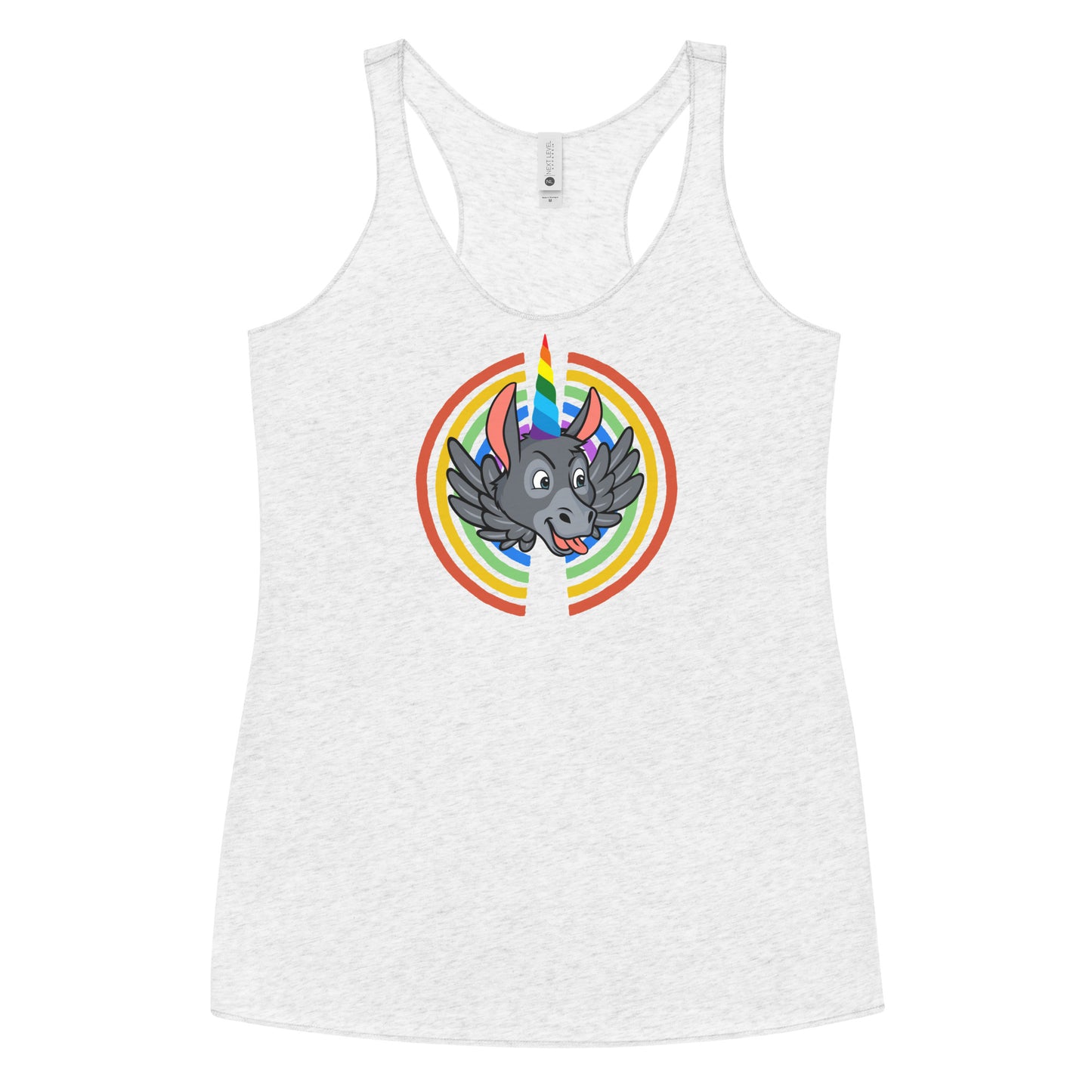 Rainbows & Unicorns women's racerback tank