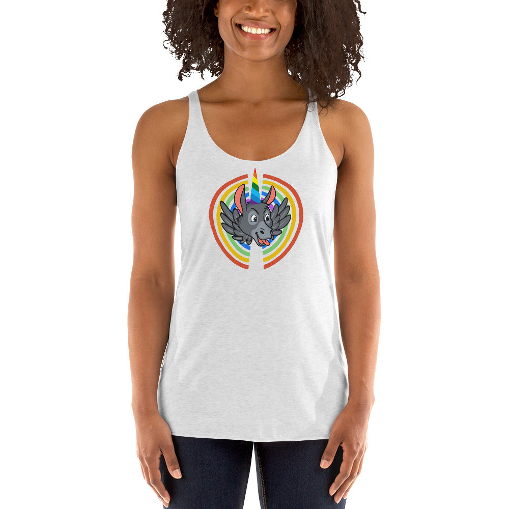 Rainbows & Unicorns women's racerback tank