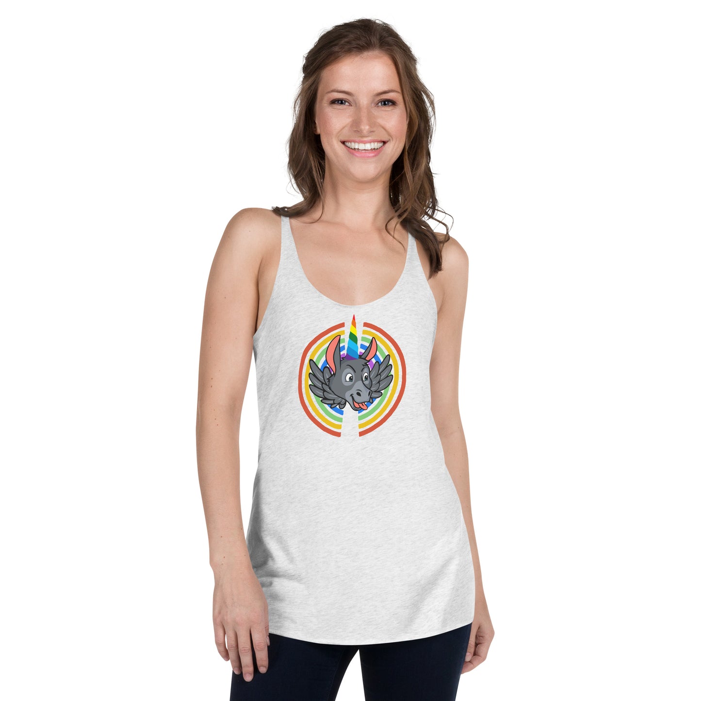 Rainbows & Unicorns women's racerback tank