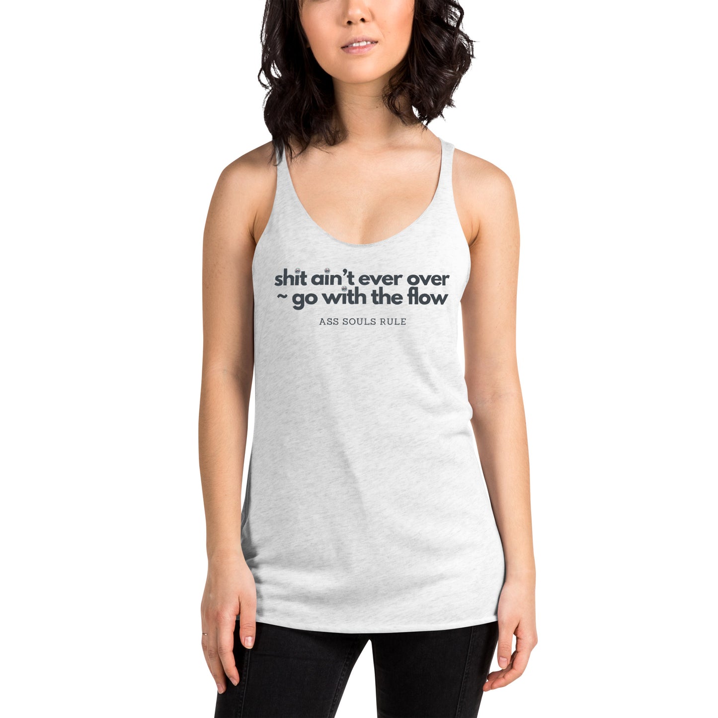 Go With the Flow women's racerback tank