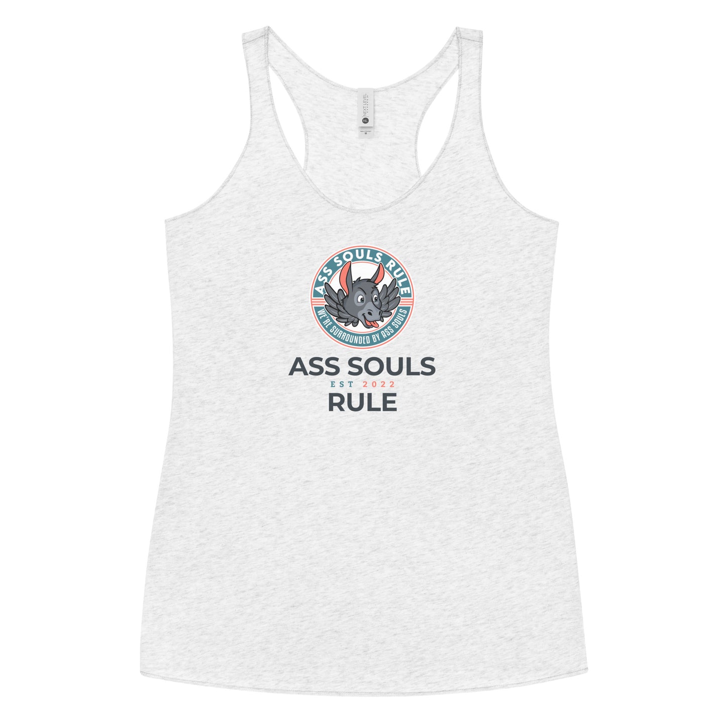 Logo of ASR Est women's racerback tank