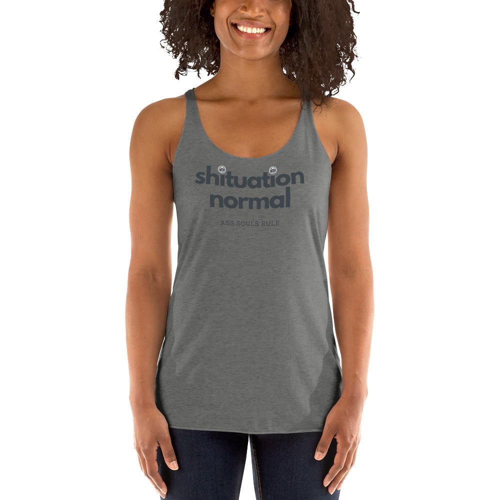 Shituational Normal women's racerback tank