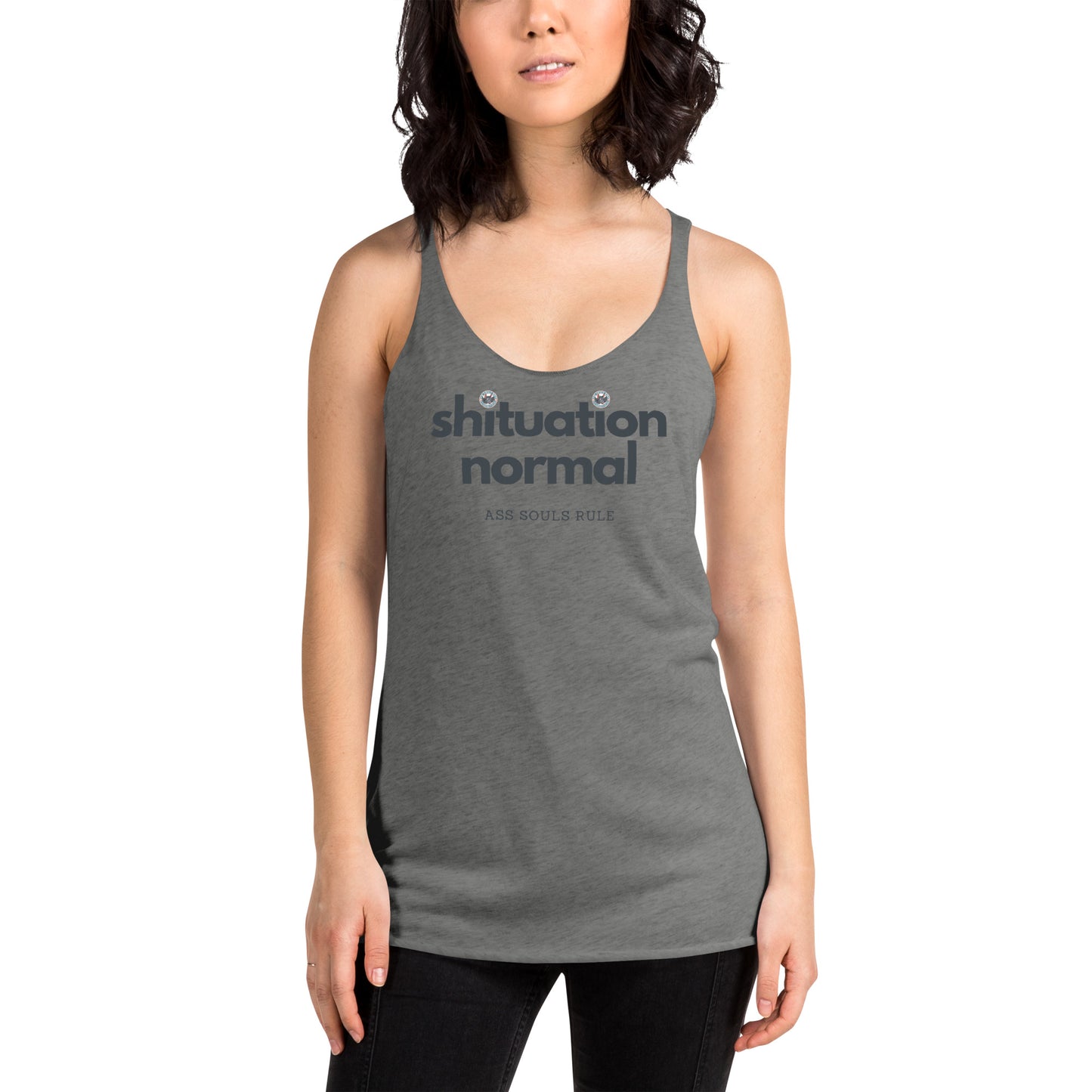 Shituational Normal women's racerback tank