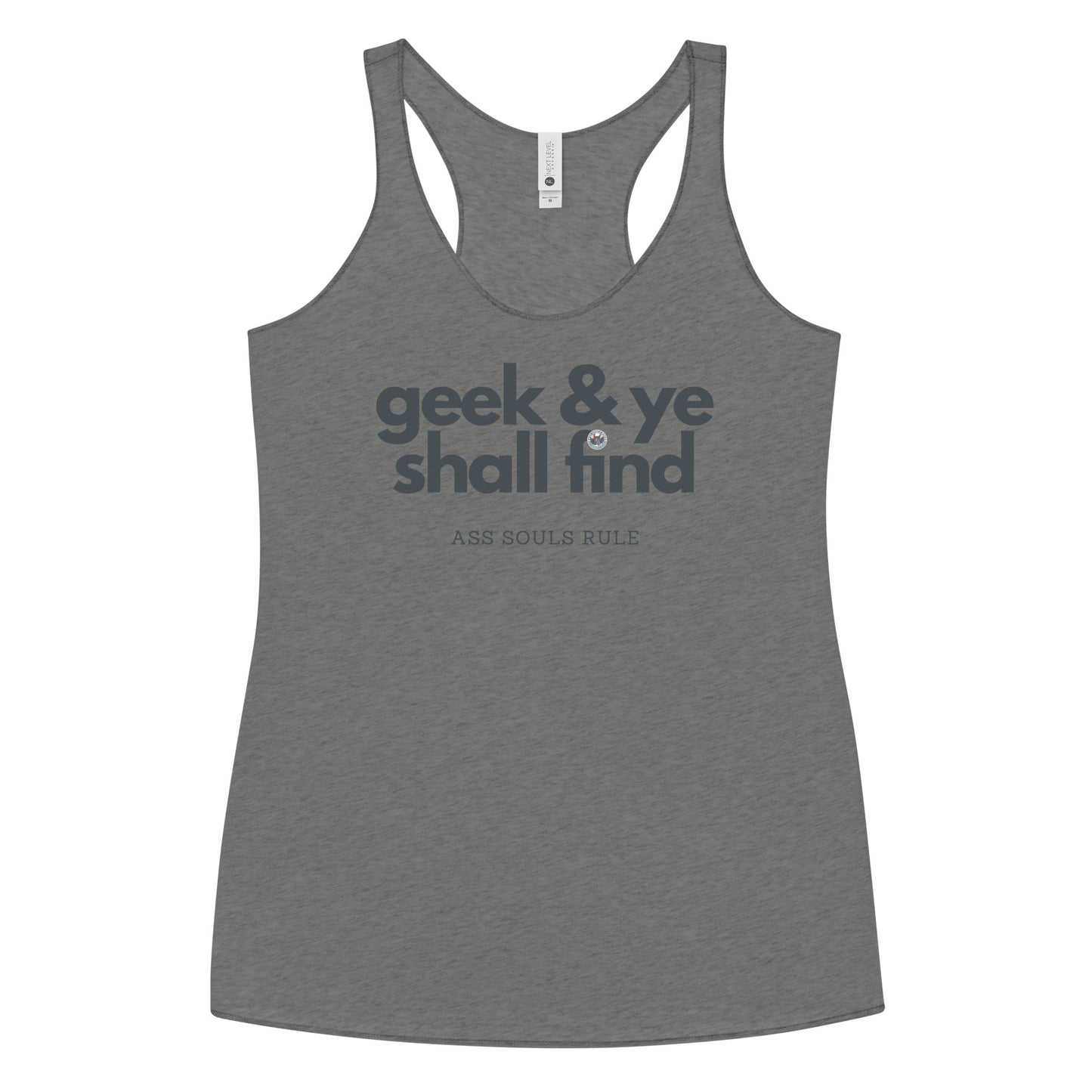 Geek & Ye Shall Find women's racerback tank