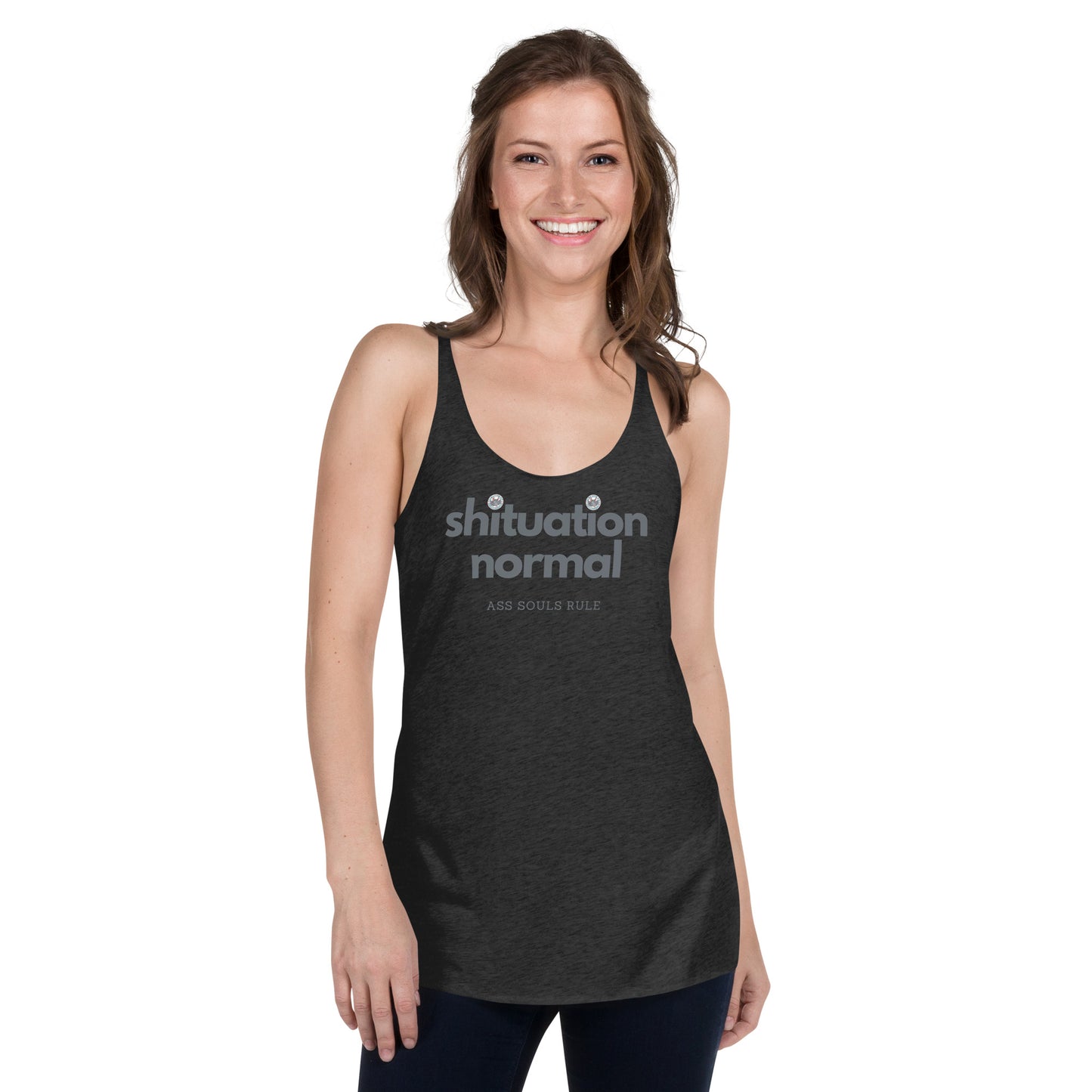 Shituational Normal women's racerback tank