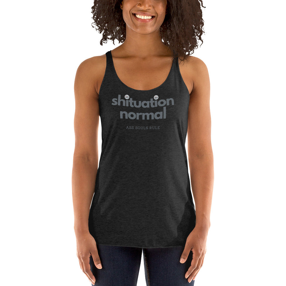 Shituational Normal women's racerback tank