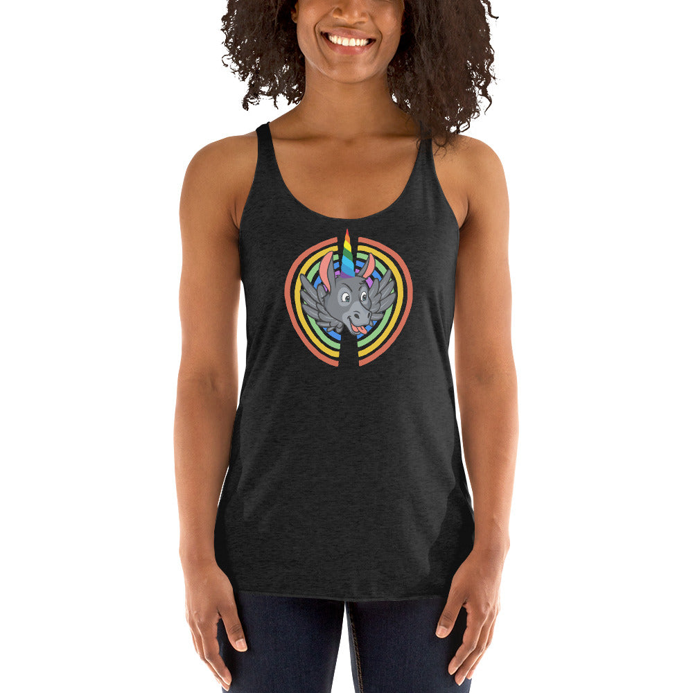 Rainbows & Unicorns women's racerback tank