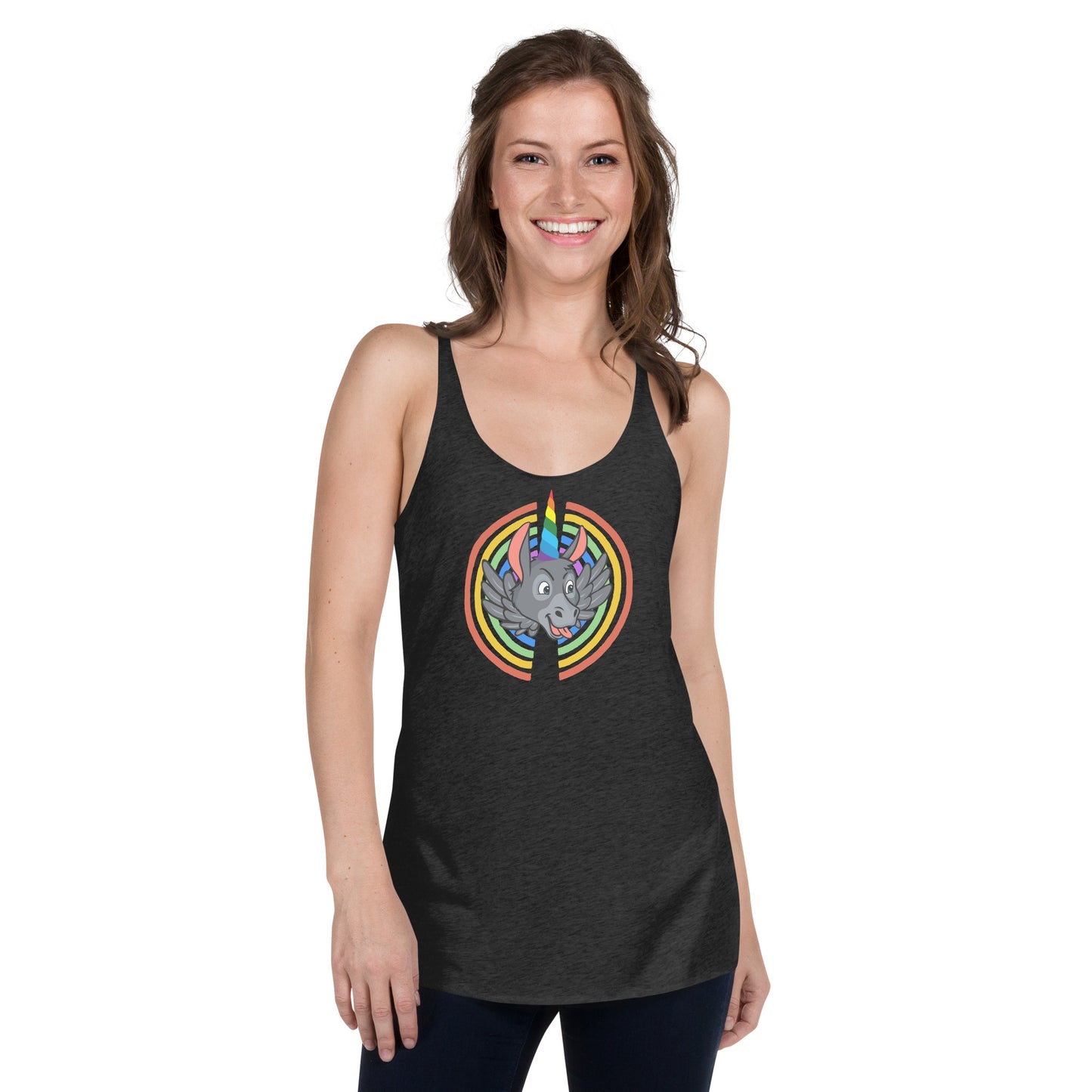 Rainbows & Unicorns women's racerback tank