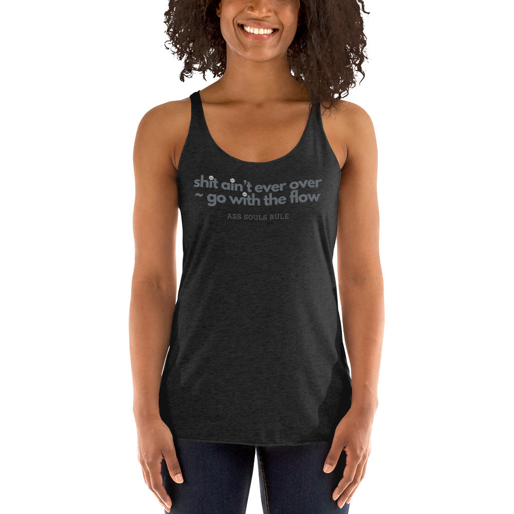 Go With the Flow women's racerback tank