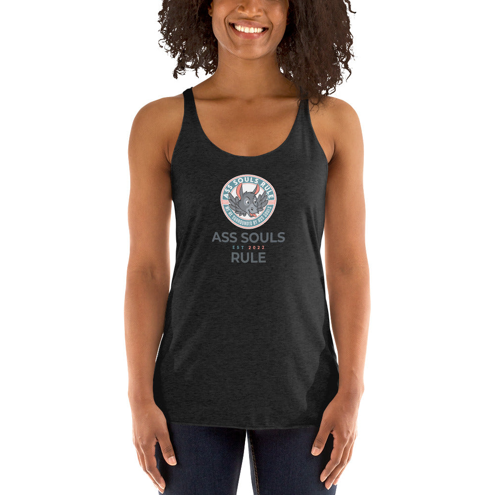 Logo of ASR Est women's racerback tank