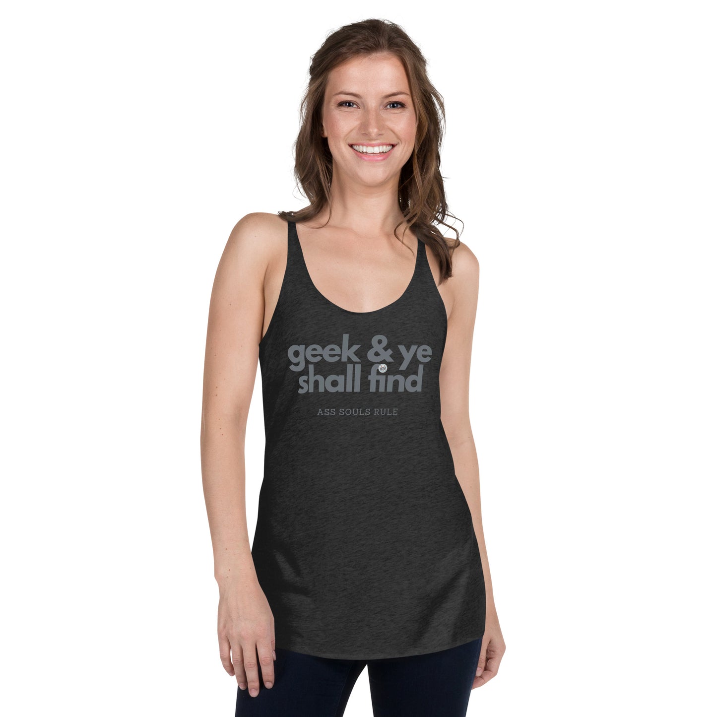 Geek & Ye Shall Find women's racerback tank