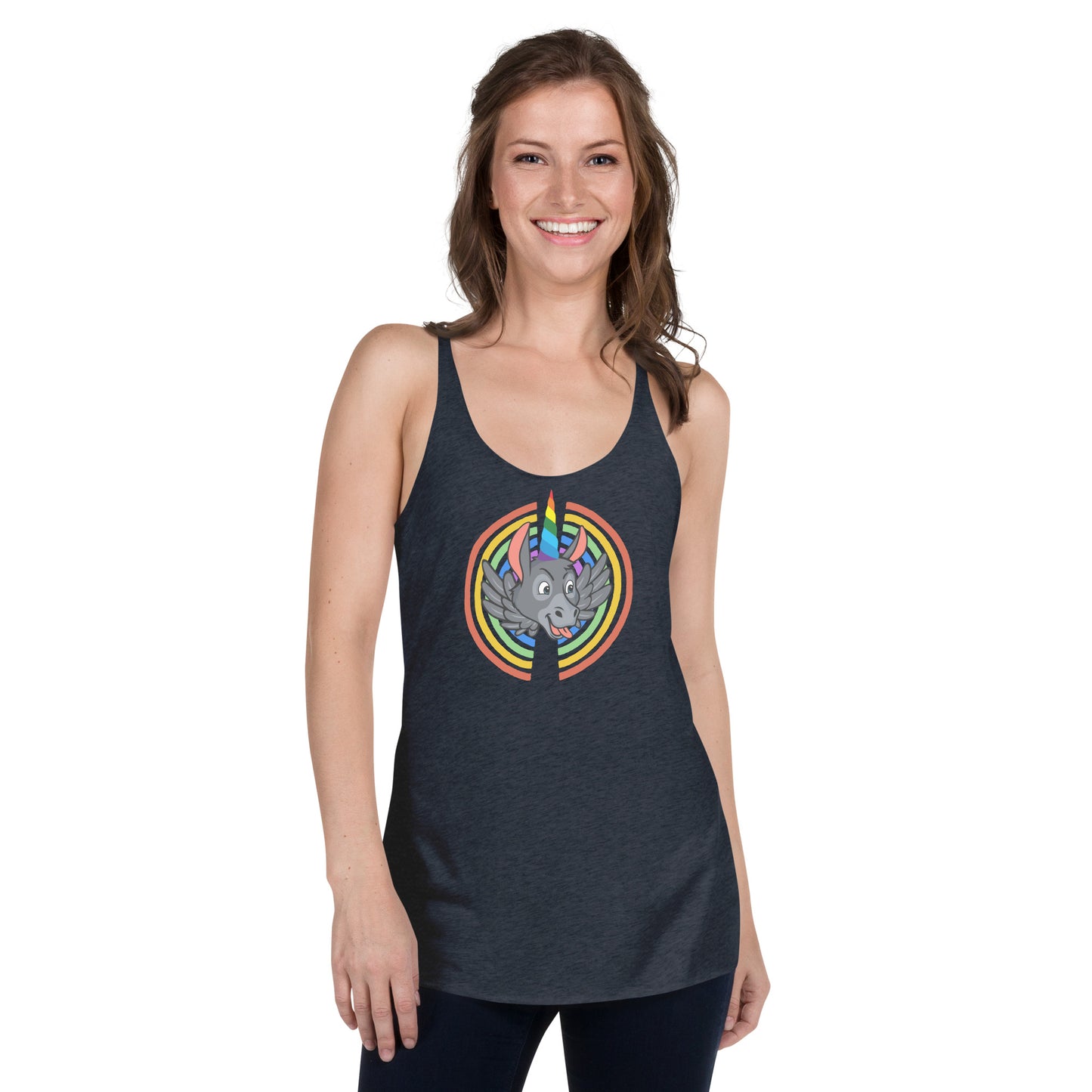 Rainbows & Unicorns women's racerback tank