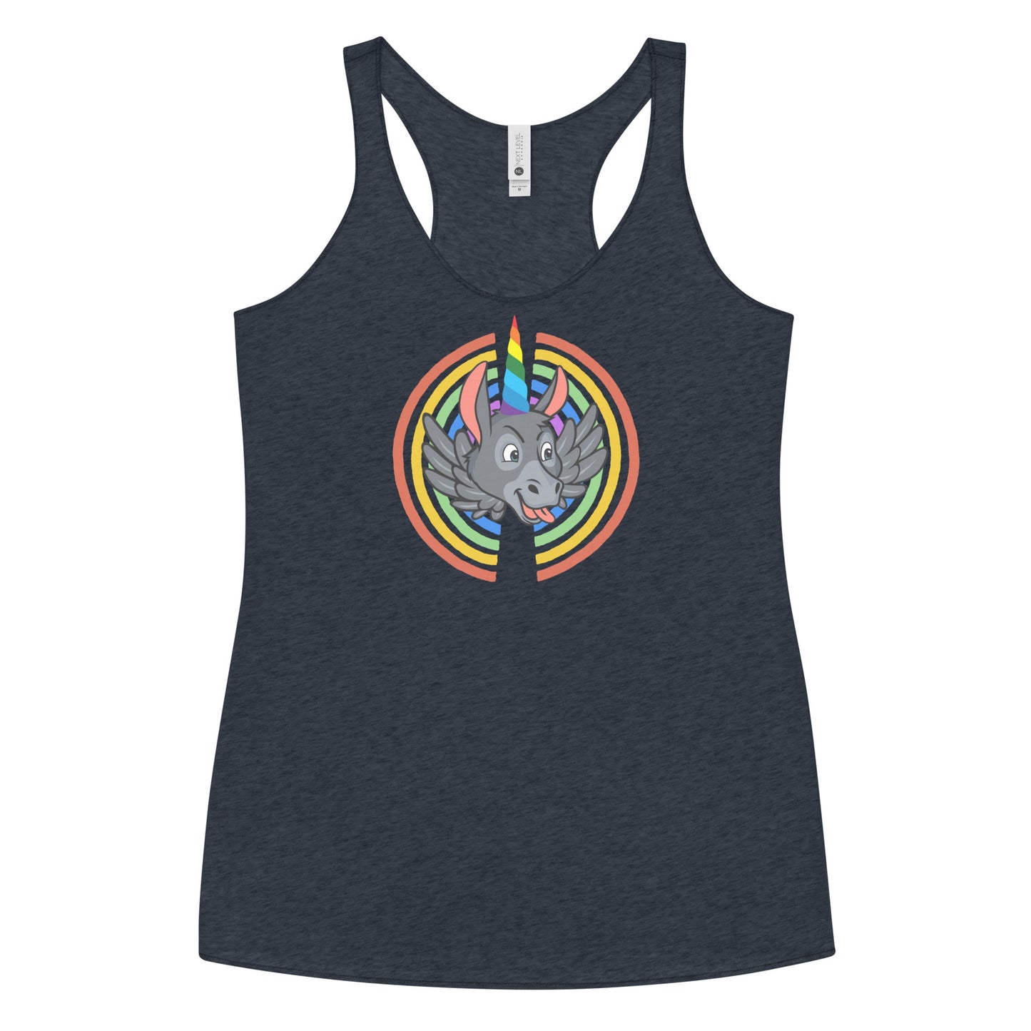 Rainbows & Unicorns women's racerback tank