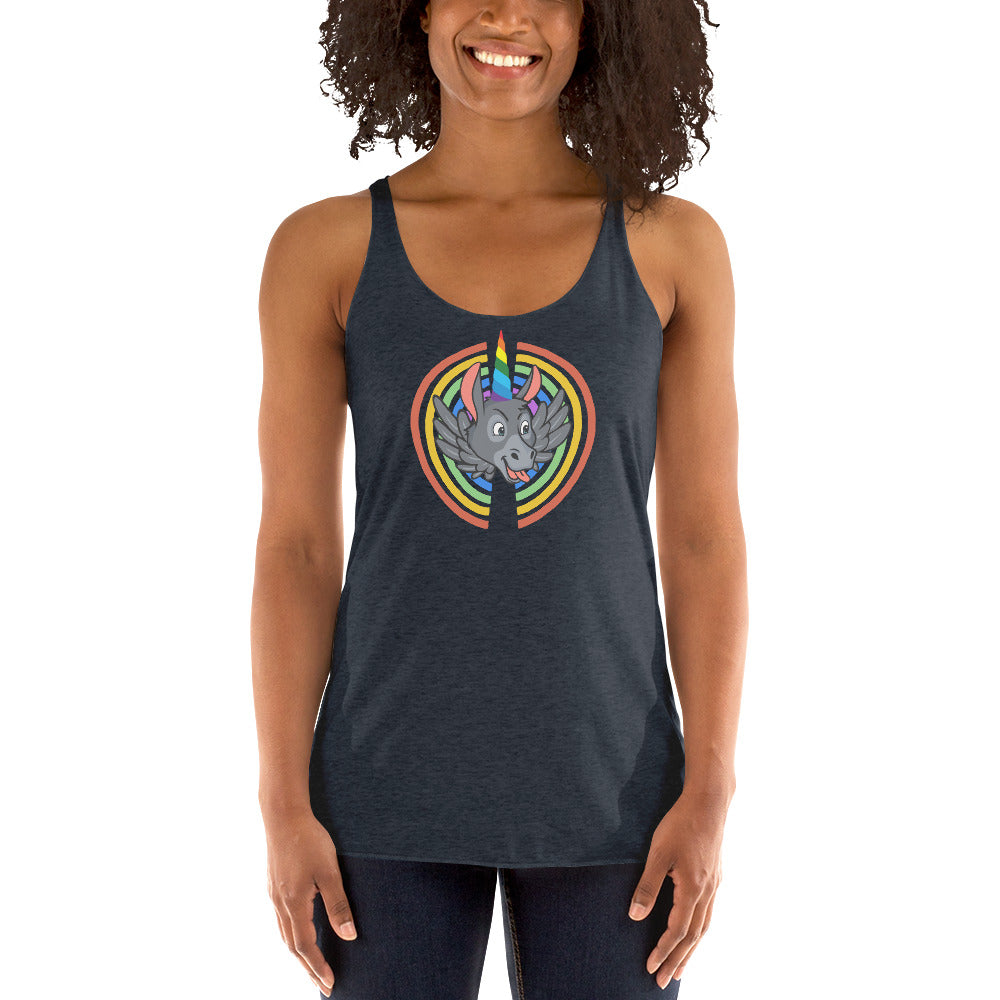 Rainbows & Unicorns women's racerback tank