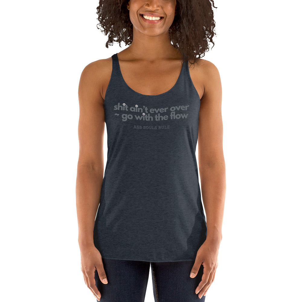 Go With the Flow women's racerback tank