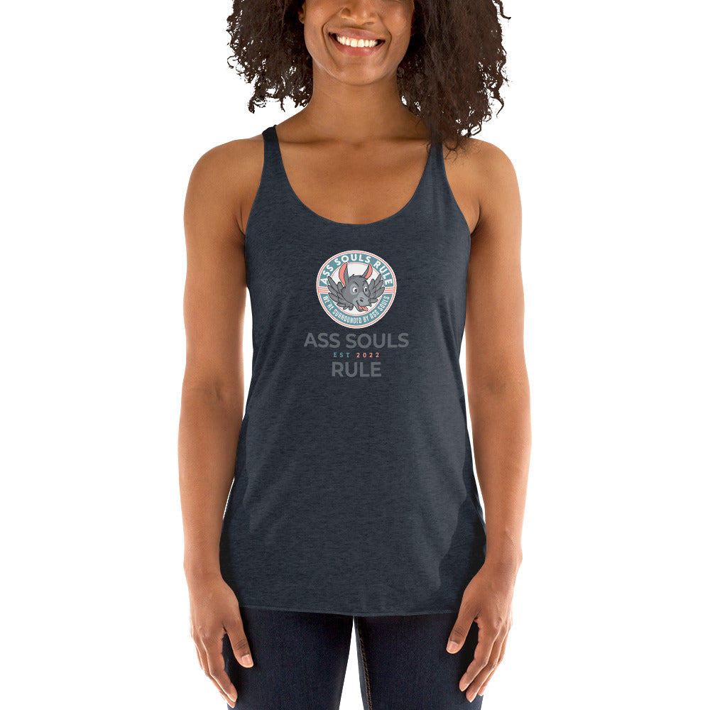 Logo of ASR Est women's racerback tank