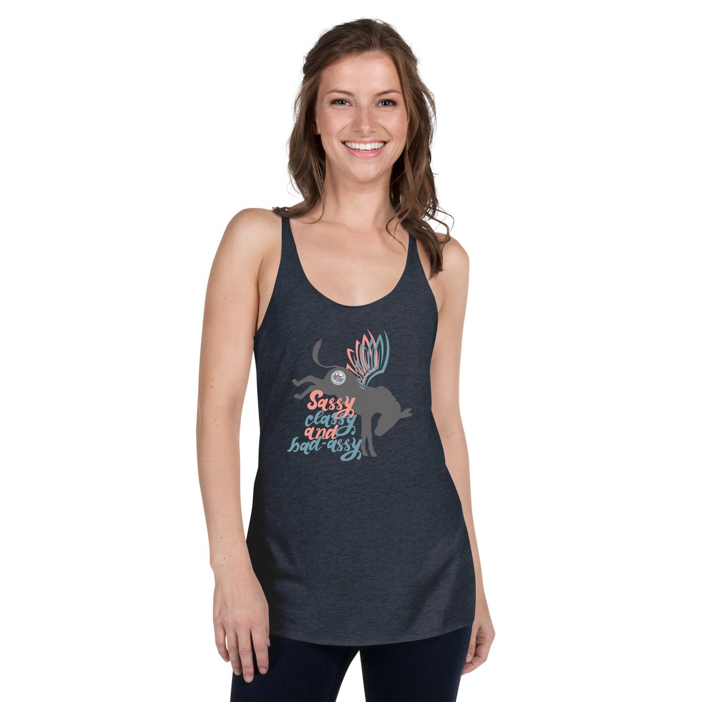 Sassy, Classy, & Bad Assy women's racerback tank