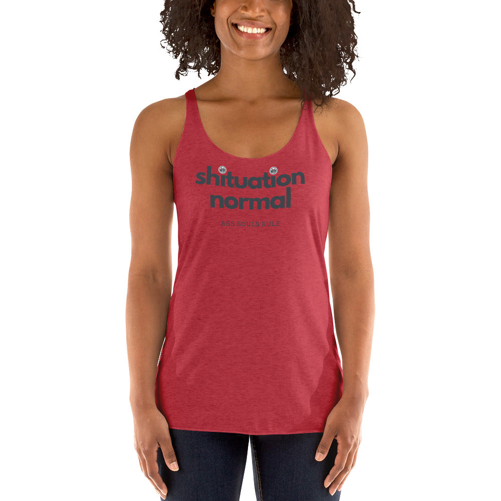 Shituational Normal women's racerback tank