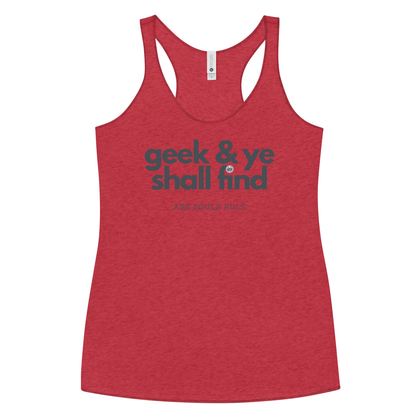 Geek & Ye Shall Find women's racerback tank