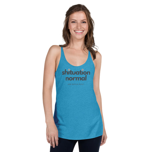 Shituational Normal women's racerback tank