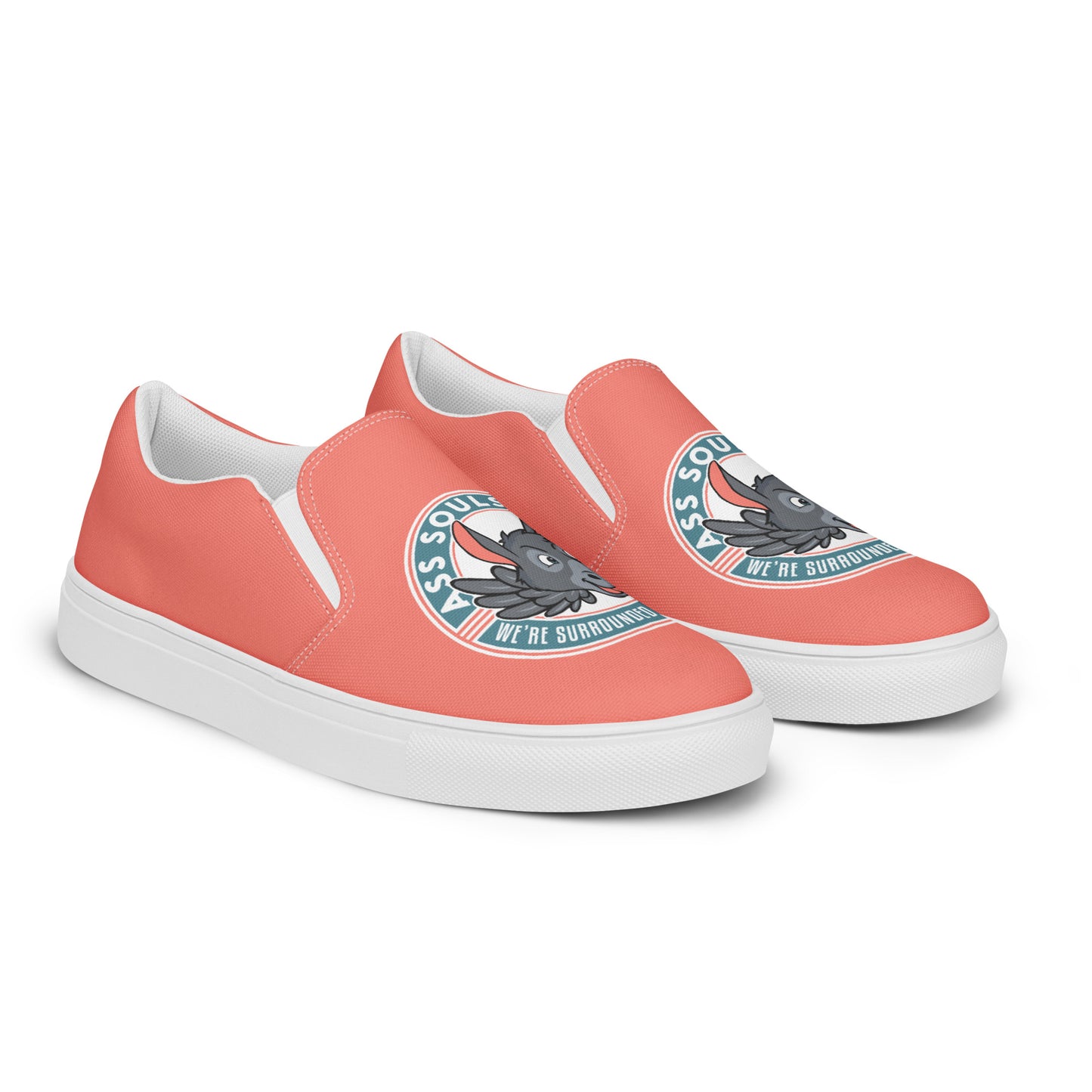 Logo of ASR women’s slip-on canvas shoes