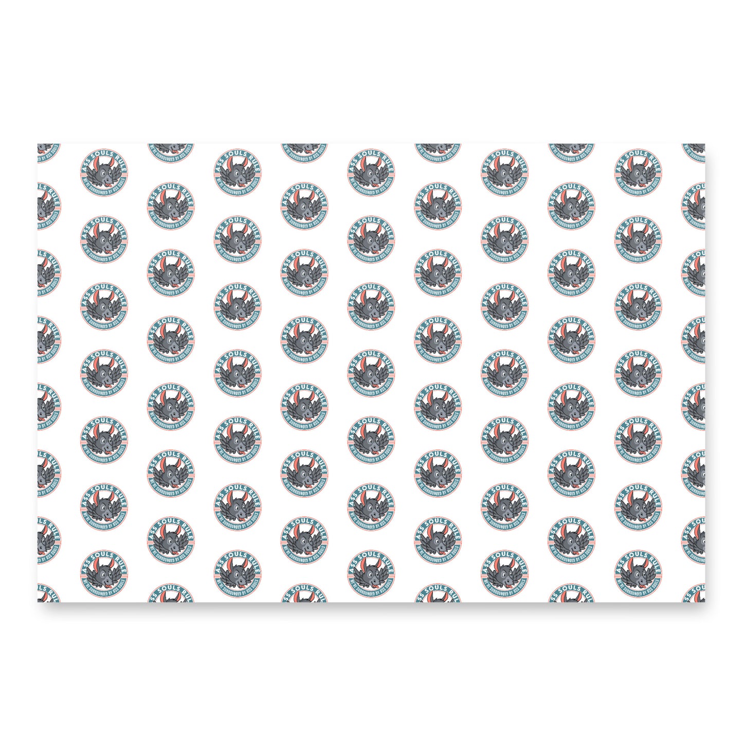 Logo of ASR wrapping paper sheets - white