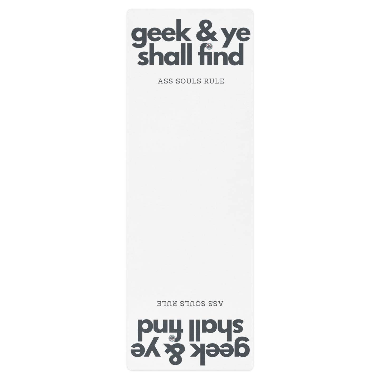 Geek & Ye Shall Find yoga mat