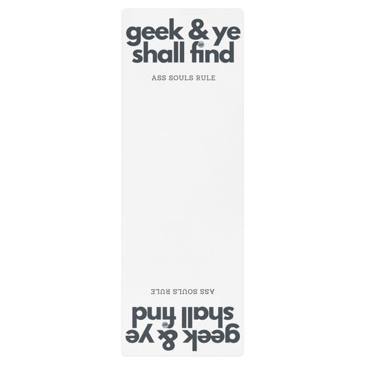 Geek & Ye Shall Find yoga mat