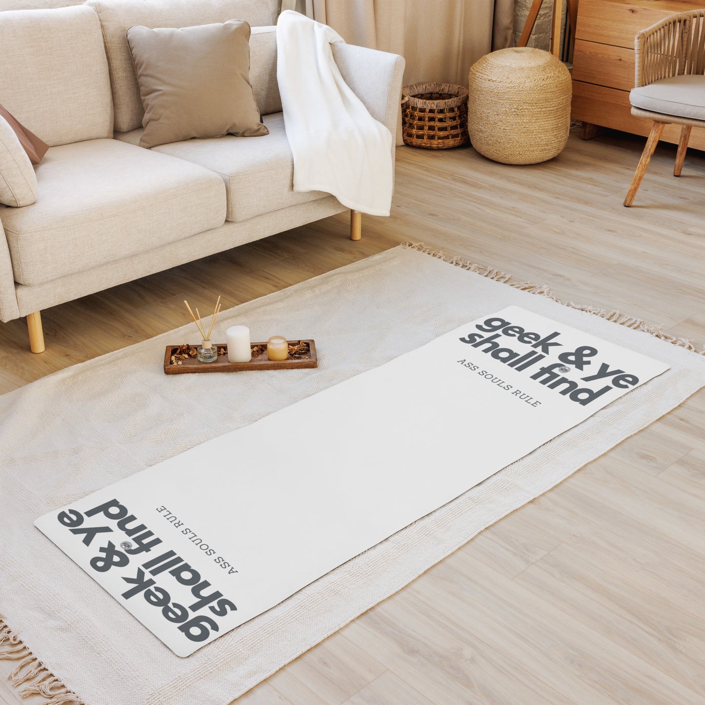 Geek & Ye Shall Find yoga mat