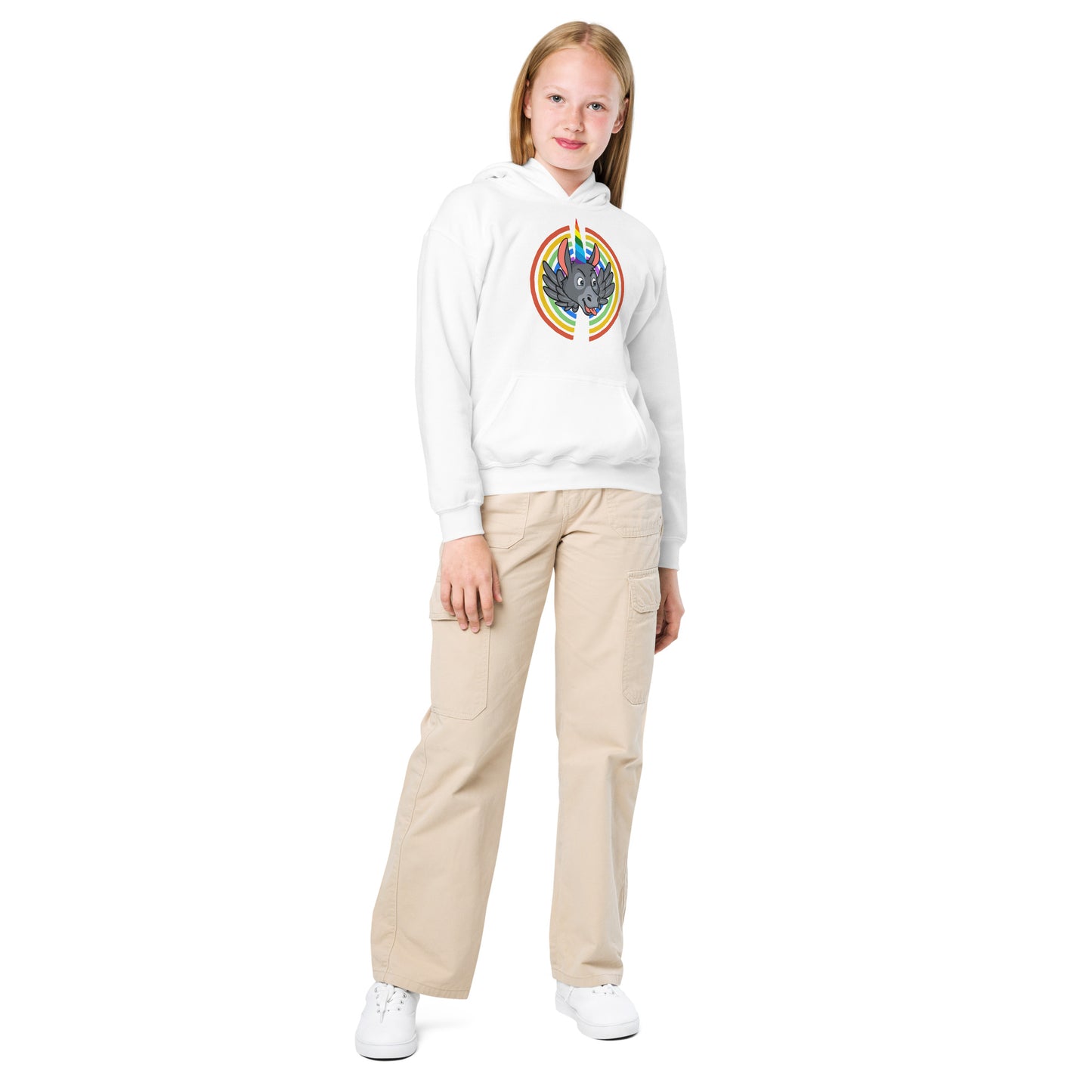 Rainbows & Unicorns Youth heavy blend hoodie