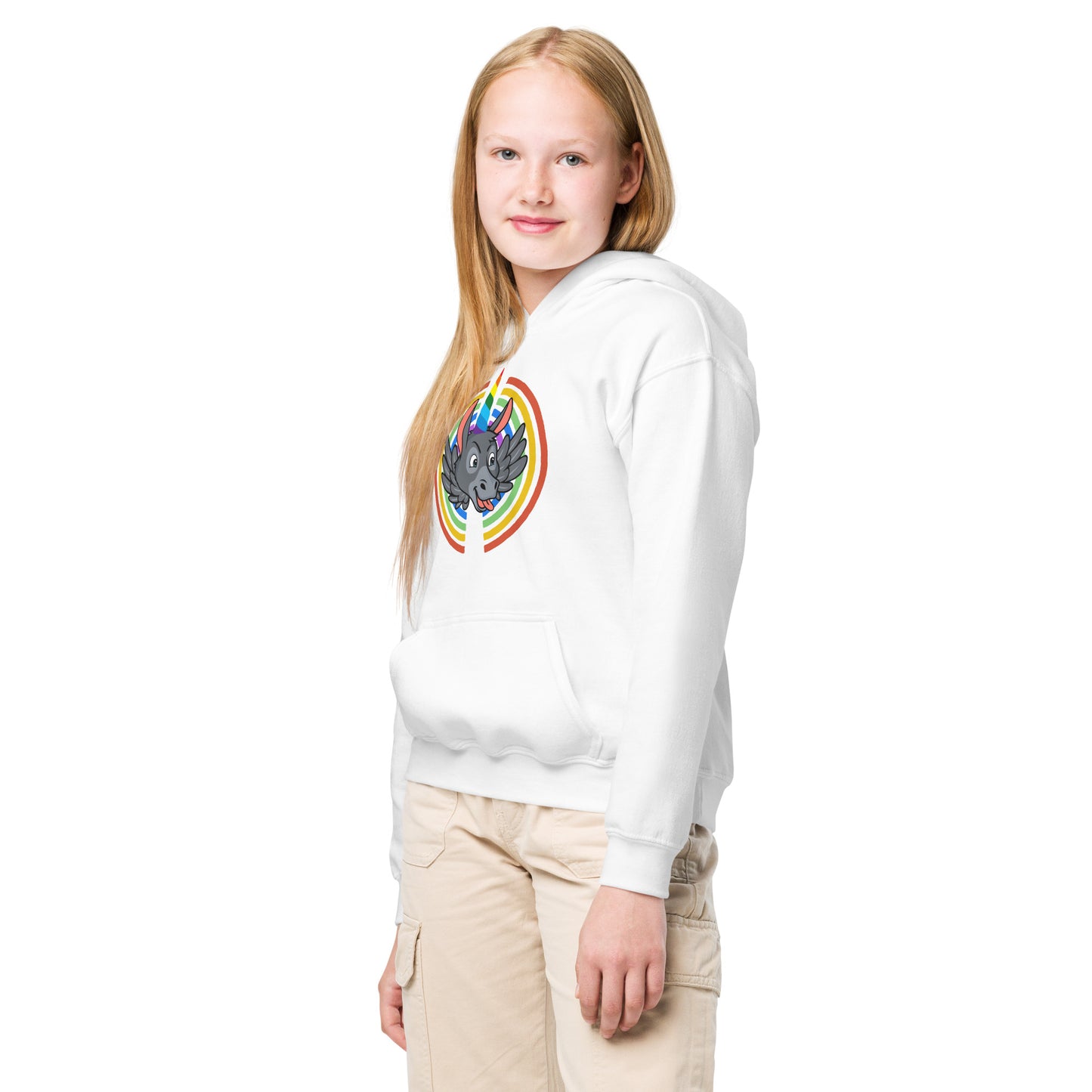 Rainbows & Unicorns Youth heavy blend hoodie